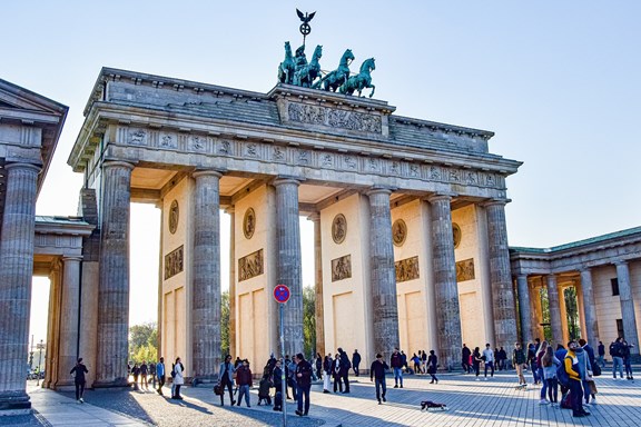 Das Brandenburger Tor in Berlin. 