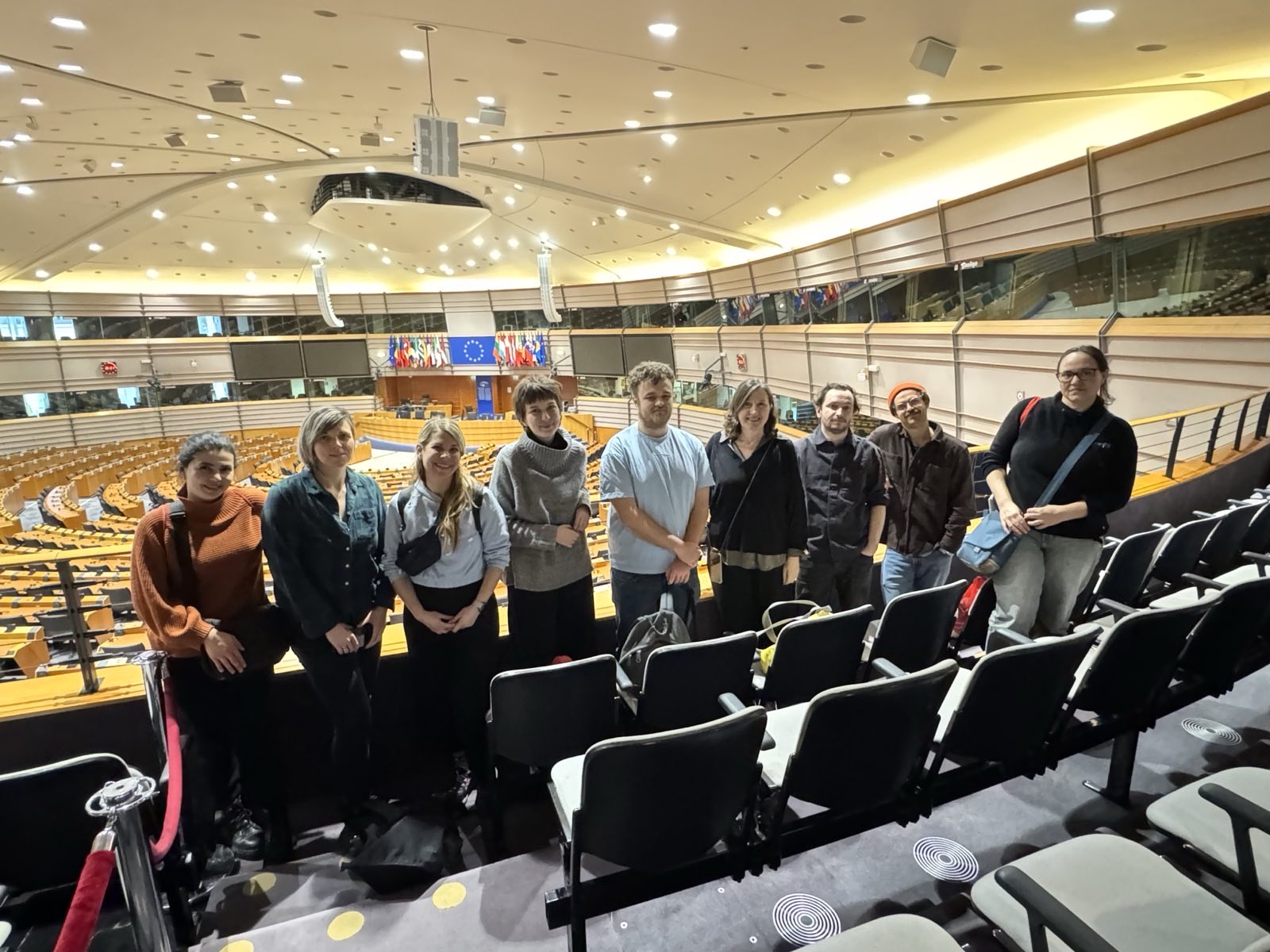 Die Gruppe der Studienreise im europäischen Parlament.