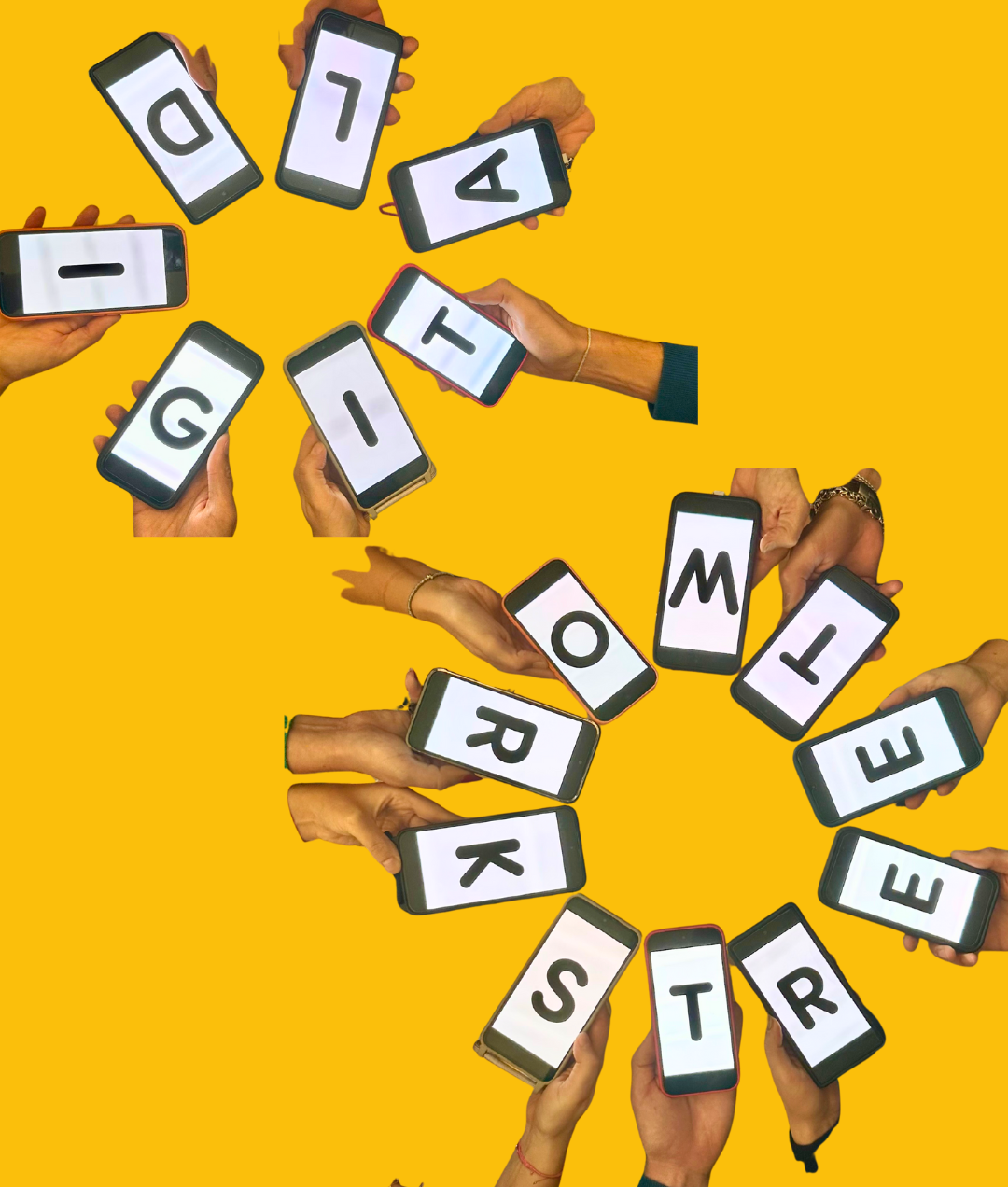 Smartphones zeigen: Digital Streetwork