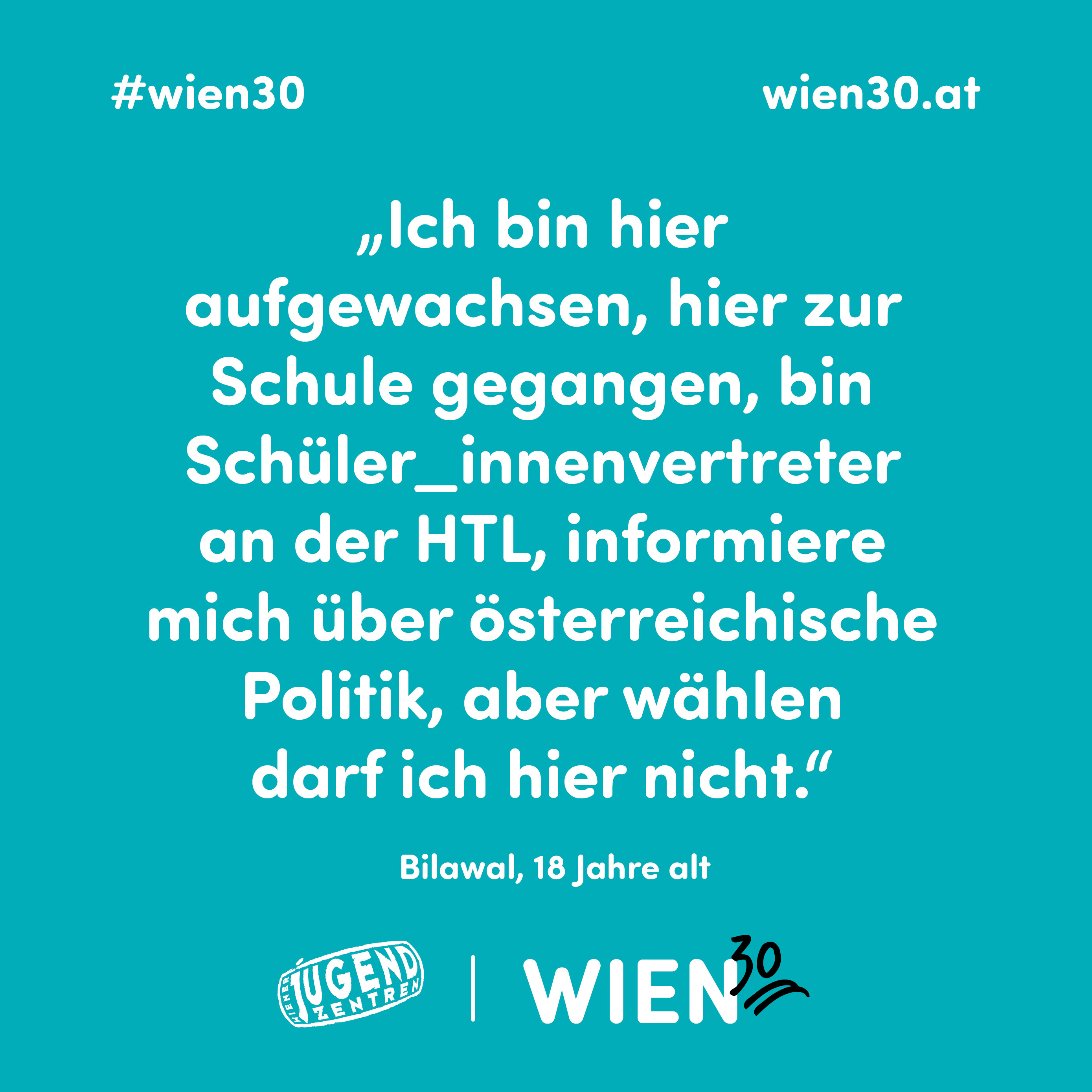 Sujet zur Kampagne #wien30